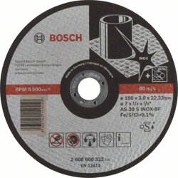 Bosch Trennscheibe 180X3,0 mm gerade INOX