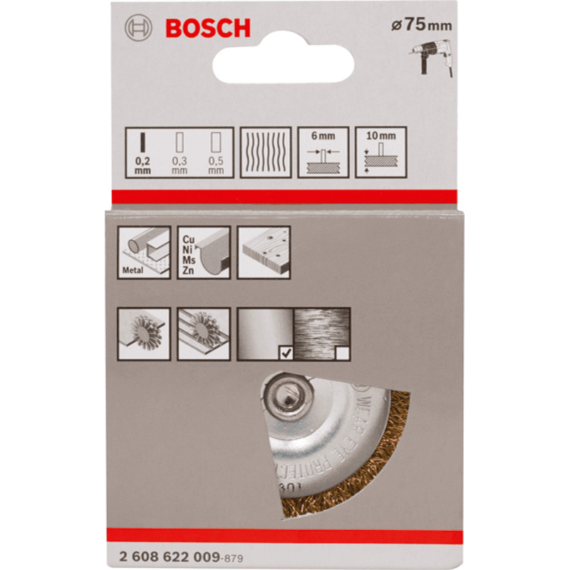1 Scheibenb., 75mm, gew., 0,2mm Messing