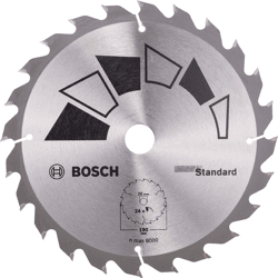 Bosch Kreissägeblatt STANDARD D= 190 mm,  Bohrung= 20 mm,  Z= 24