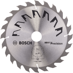 Bosch Kreissägeblatt PRECISION D= 210 mm,  Bohrung= 30 mm,  Z= 24