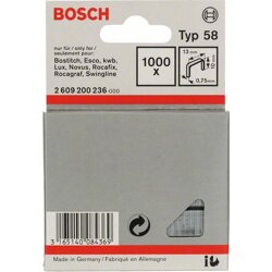 Bosch 1000 Tackerklammern 10/13mm Typ58