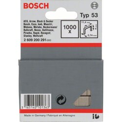 Bosch 1000 Tackerklammern 11,4/4 mm Typ 53