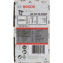 Bosch 2000,Senkkopfn.20°,1,6,50mm,INOX