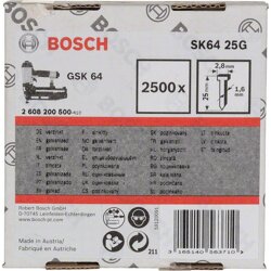 Bosch 2500,Senkkopfn.,1,6/25mm,verzkt.