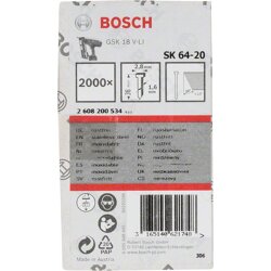 Bosch 2000,Senkkopfn.20°,1,6,38mm,INOX