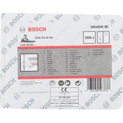 Bosch 2500,D-Kopfn.,34°,90mm,blank,glatt
