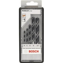 Bosch RobustLine 5 tlg. Holzbohrer Set,  4-10mm