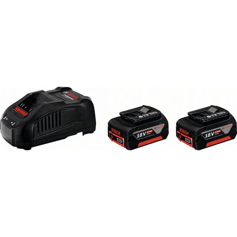 Akku Starter-Set: 2 x GBA 18 Volt 5.0 Ah und GAL 1880
