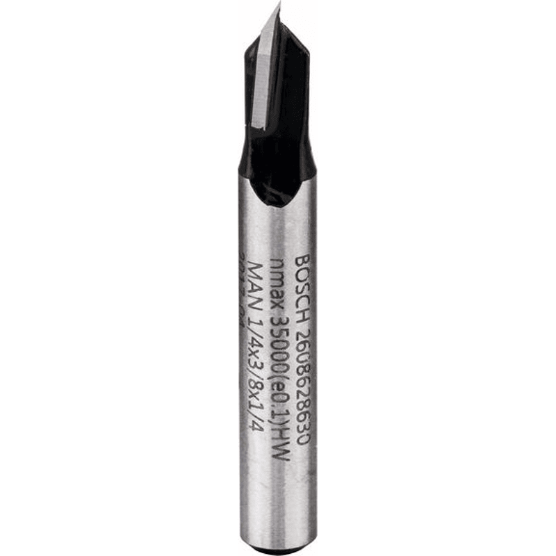 V-Nutfräser 1/4"