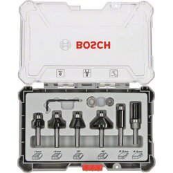 Bosch Router Bit Set 6 pcs Trim&Edging 6mm shank