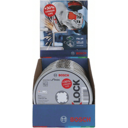 Bosch X-LOCK Standadrd for Inox-Set,  T41,  10-teilig,  125 x 1