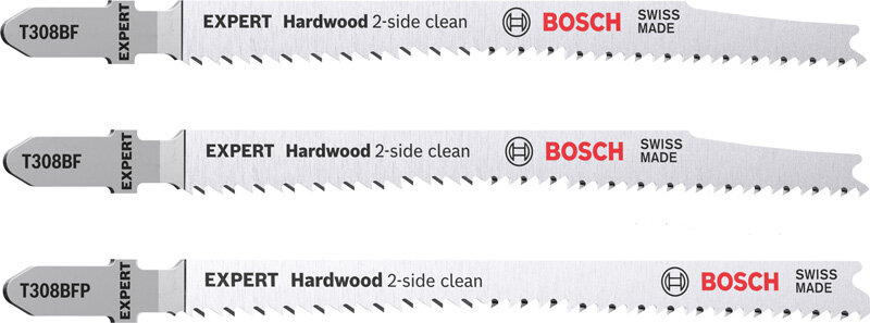 EXPERT Hardwood 2-side clean Stichsägeblatt-Set