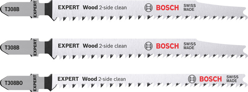 EXPERT Wood 2-side clean Stichsägeblatt-Set