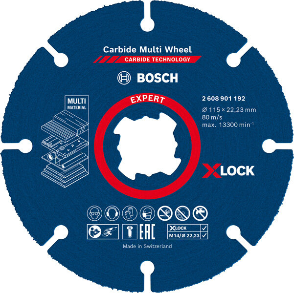 EXPERT Carbide Multi Wheel X-LOCK Trennscheibe 115 mm