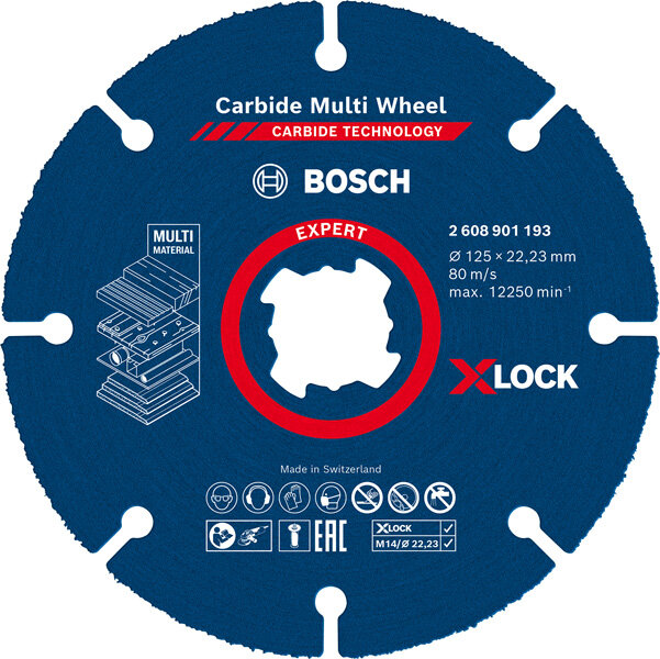 EXPERT Carbide Multi Wheel X-LOCK Trennscheibe 125 mm