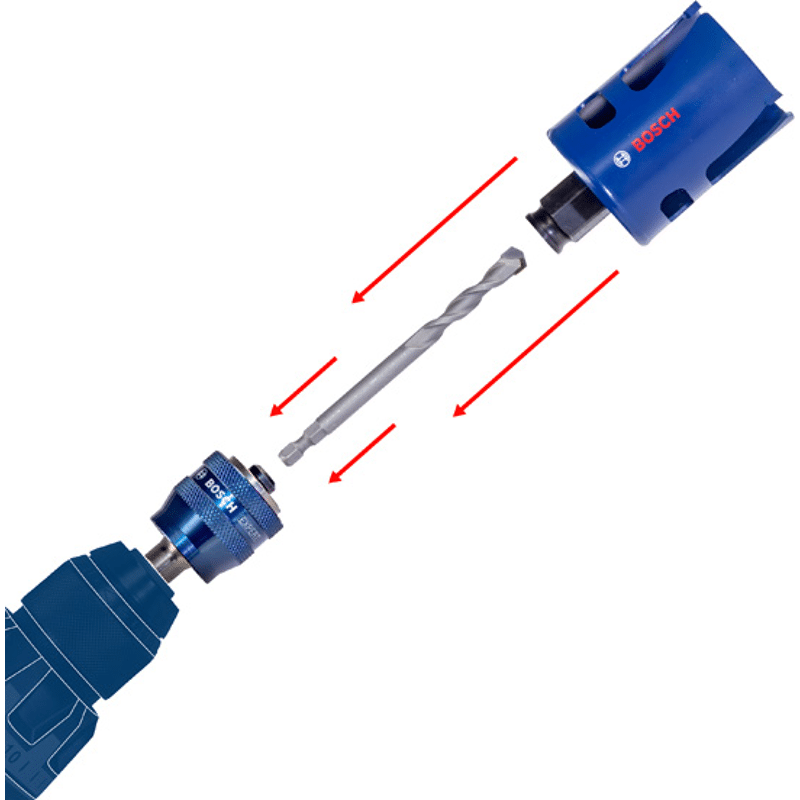 EXPERT Multi Material Power Change Plus-Lochsäge, 102 x 60 mm