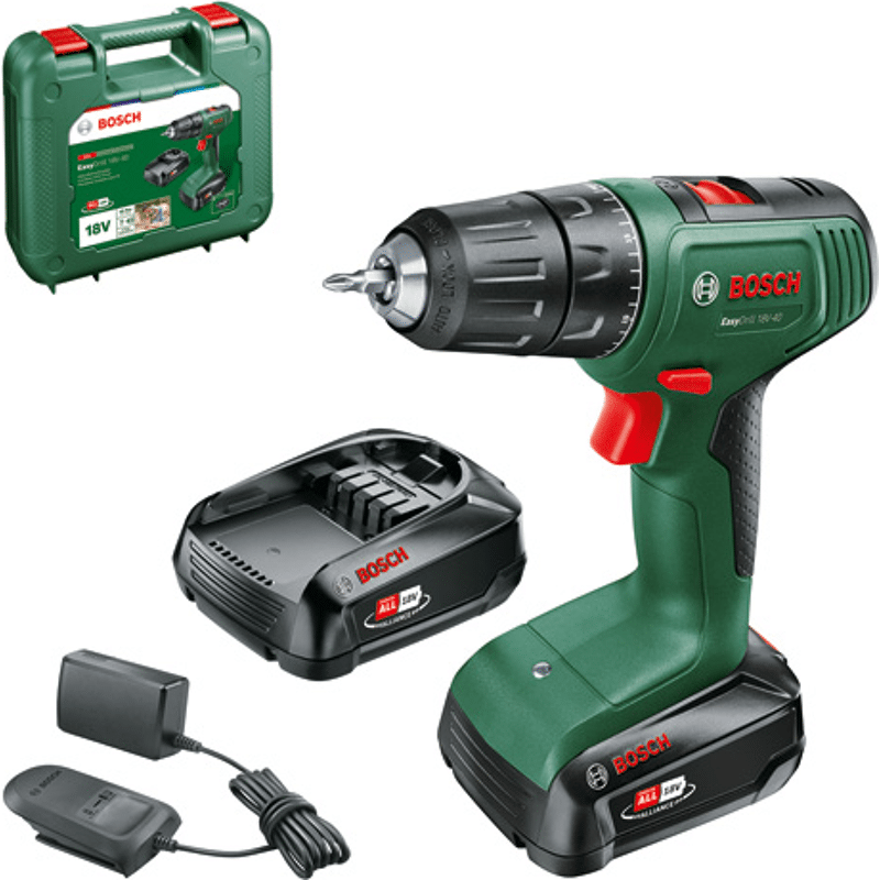 Akku-Zweigang-Bohrschrauber EasyDrill 18V-40 2 Akkupacks PBA 18V 1,5Ah