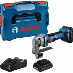 Bosch Akku-Blechschere GSC 18V-16 E,  2 Akku ProCORE18V,  Schnelladeg. u. L-BOXX