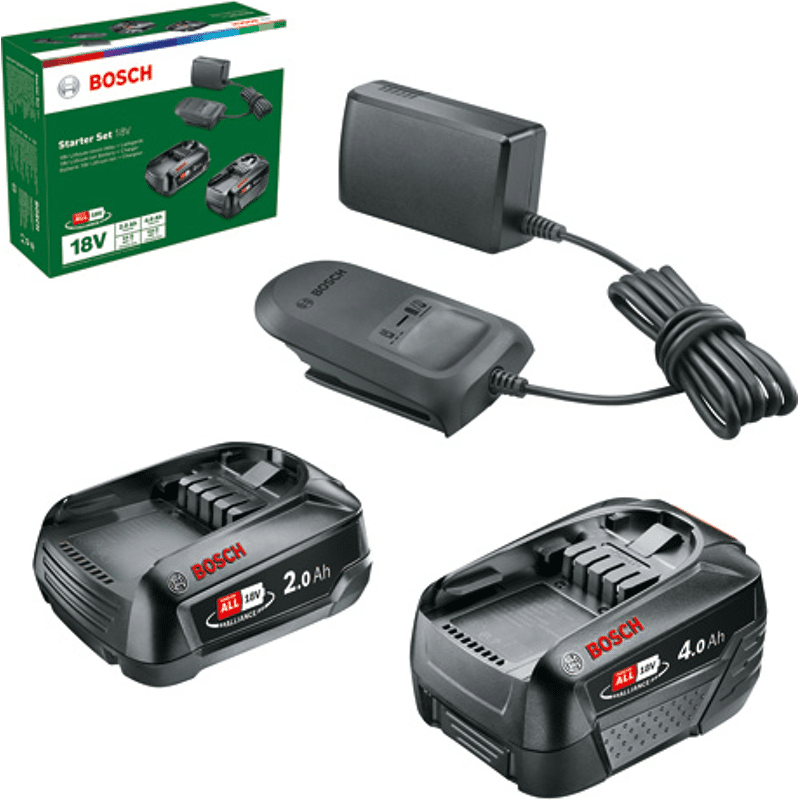 Batterie-Set 18V 2Ah + 4Ah + AL18V