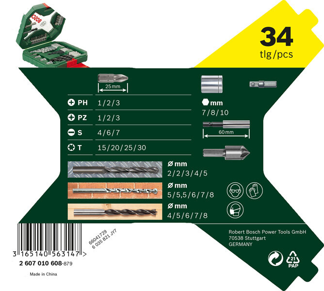 X-Line Classic Bohrer- und Schrauber-Set