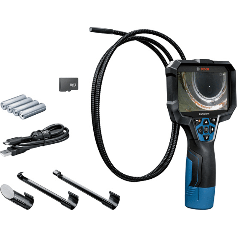 Inspektionskamera GIC 12V-5-27 C, 4 x 1.5 V-LR6-Batterie, Akku-Adapter