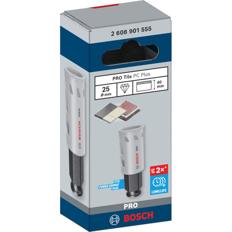 PRO Tile PC Plus Hole Saw, 25 mm, HS