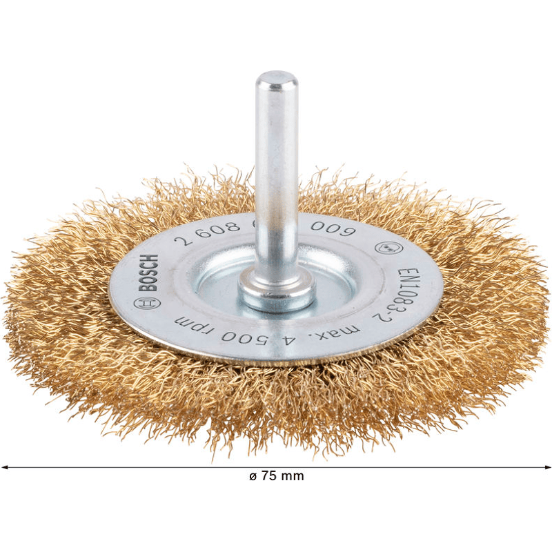 1 Scheibenb., 75mm, gew., 0,2mm Messing
