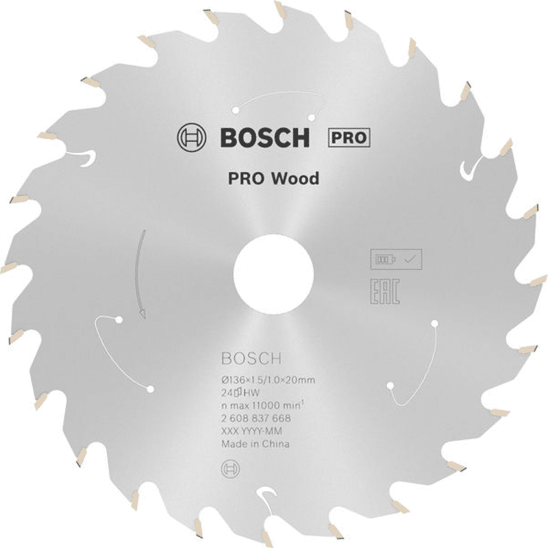 Bosch Kreissägeblatt Standard for Wood 140 x 1,5/1 x 12,7 24