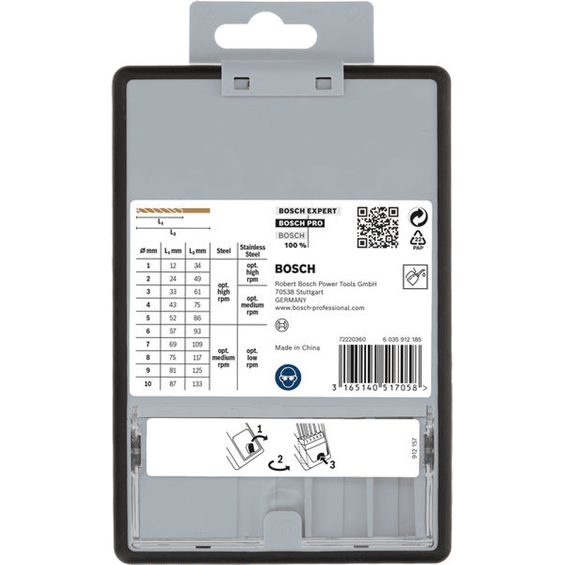 RobustLine 10 tlg. HSS-Co Bohrer Set