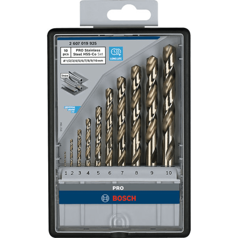 RobustLine 10 tlg. HSS-Co Bohrer Set