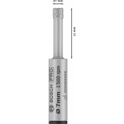 Bosch PRO Ceramic dry Drill Bit,  7x33x13 mm