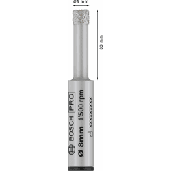 Bosch PRO Ceramic dry Drill Bit,  8x33x13 mm
