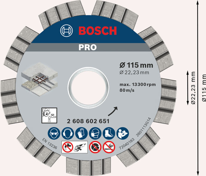 Diamanttrennscheibe Best for Concrete