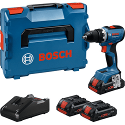 Bosch Akku-Bohrschrauber GSR 18V-65,  3 x Akku ProCORE18V 4.0Ah,  L-BOXX Koffer
