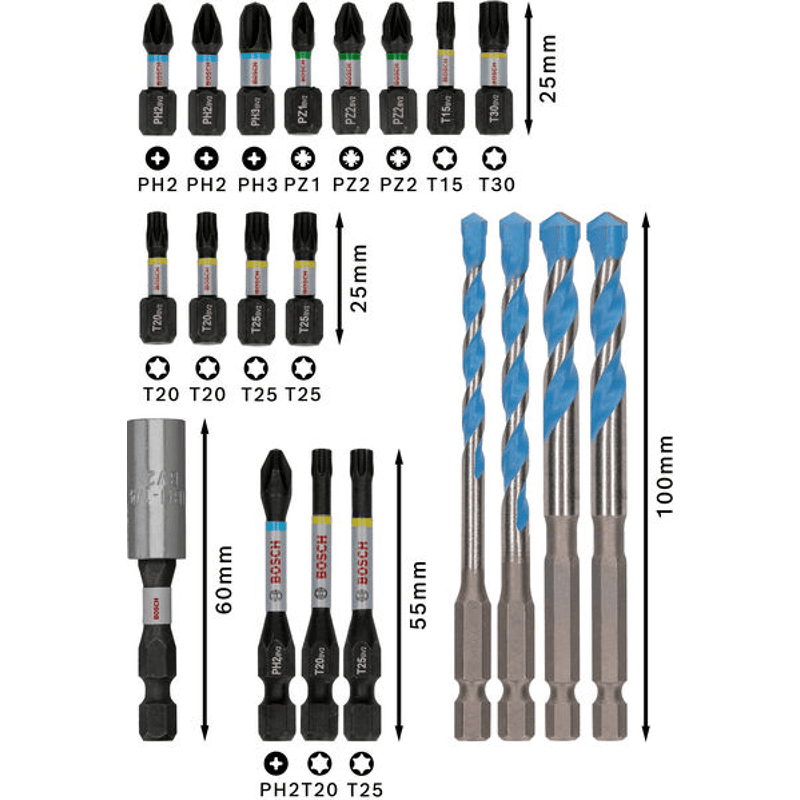 PRO Impact Mixed Set, 20 pcs