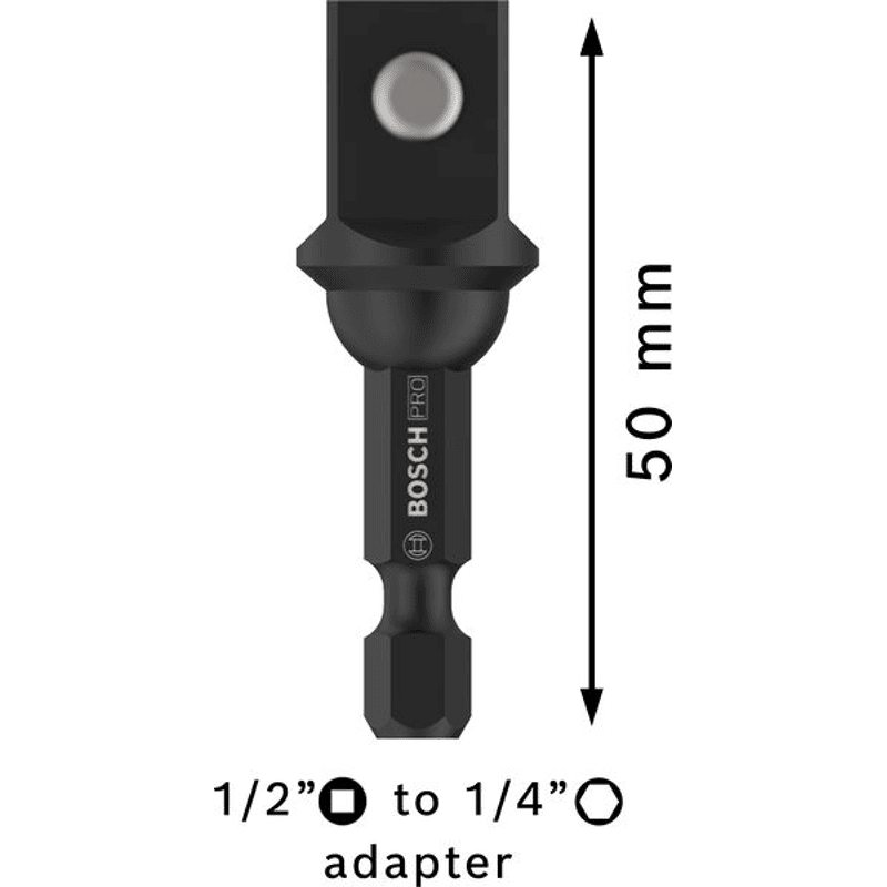PRO Socket Adapter, 1/2", 50 mm