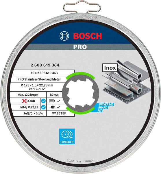 X-LOCK Trennscheibe Standard for Inox-Set