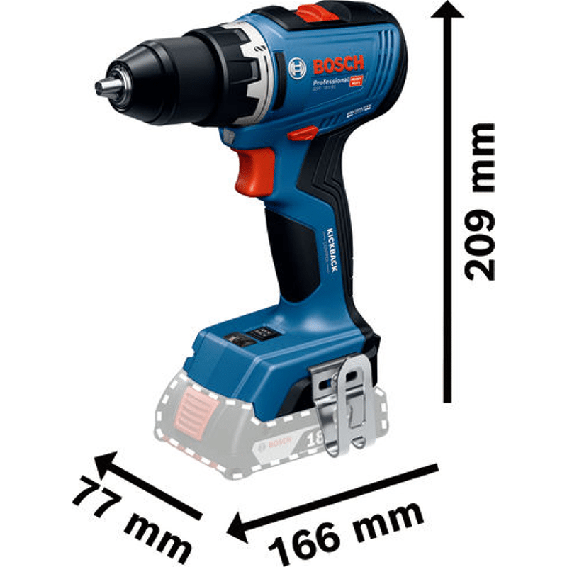 Akku-Bohrschrauber GSR 18V-65, 3 x Akku ProCORE18V 4.0Ah, L-BOXX Koffer