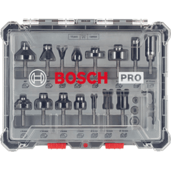 Router Bit Set 15 pcs Mixed 6mm shank