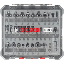 Bosch PRO Fräser Set,  1/4" Schaft,  30-tlg