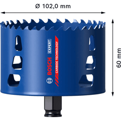 EXPERT Multi Material Power Change Plus-Lochsäge, 102 x 60 mm