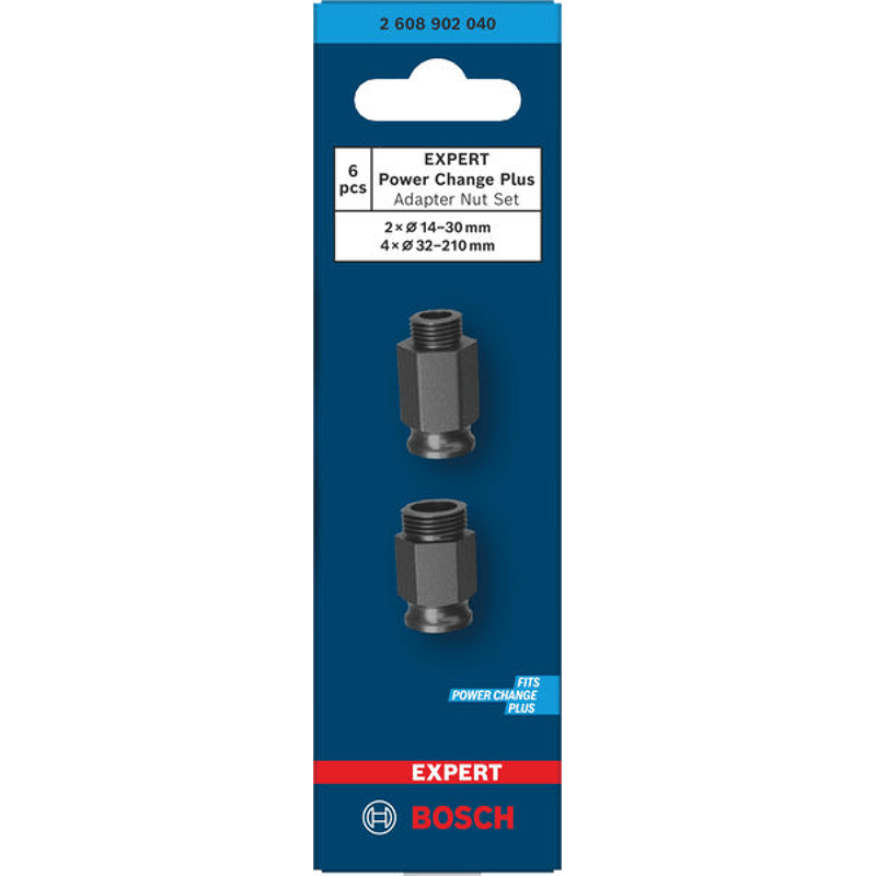 EXPERT Power Change Plus Adaptermuttern-Set, 2x 14-30 mm, 4x 32-210 mm