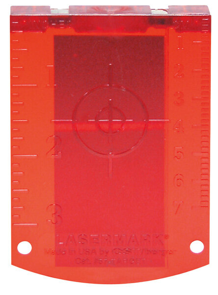 Laser-Zieltafel rot