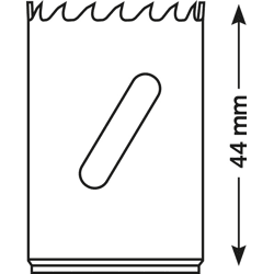 Lochsäge HSS-Bimetall für Standardadapter, 35 mm
