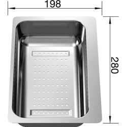 BLANCO Resteschale METRA 6S Edelstahl
