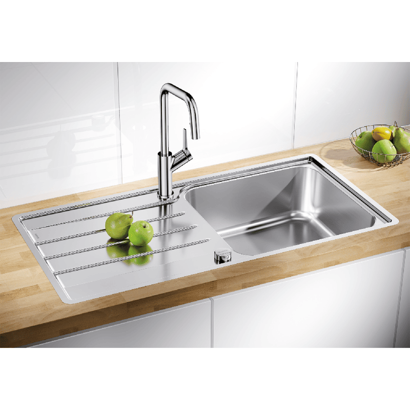 LEMIS XL 6 S-IF Edelstahl Bürstfinish mit Ablauffernb