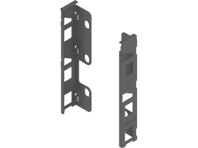LEGRABOX Holzrückwandhalter, Höhe K (144 mm), links/rechts, oriongrau matt