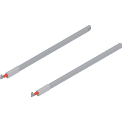 Blum TANDEMBOX Längsreling (oben), für Frontauszug, NL=600 mm, links/rechts, für TANDEMBOX antaro, R9006 weissalumin.