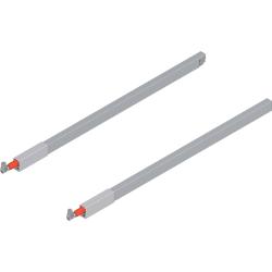 Blum TANDEMBOX Längsreling (oben), für Frontauszug, NL=550 mm, links/rechts, für TANDEMBOX intivo/antaro, für TANDEMBOX antaro, R9006 weissalumin.