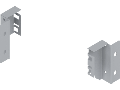 Blum Tandembox Rückwandhalter-Set RAL 9006 grau